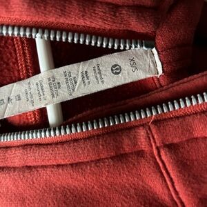 Lululemon Red Zip-Up Hoodie